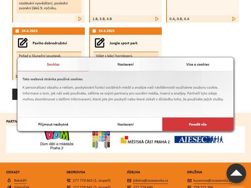 škola jsme základní škola s výukou 1. a 2. stupně a dvojjazyčných tříd.