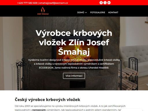 vyrábíme kvalitní designové krbové rohové vložky, teplovzdušné krbové vložkya krbové vložky s nerezovým teplovodním výměníkem s certifikátemecodesign. jsme