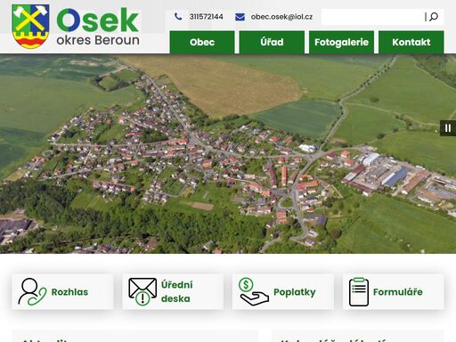 oficiální webové stránky obce osek