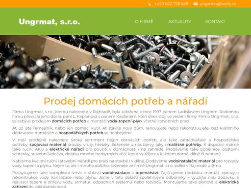 prodej domácích potřeb a nářadí rajhrad: najdete u nás vše potřebné pro domácnost a stavbu. kvalitní nářadí a stavební práce v rajhradě na jednom místě.