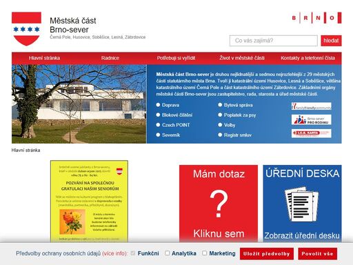 oficiální stránky městské části brno-sever