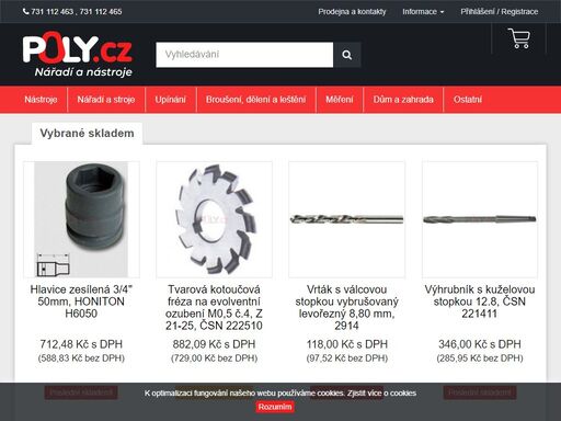 obchod a e-shop s nářadím a nástroji
