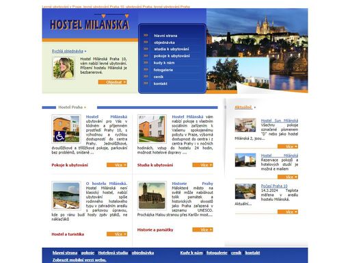 www.ubytovani-milanska.cz