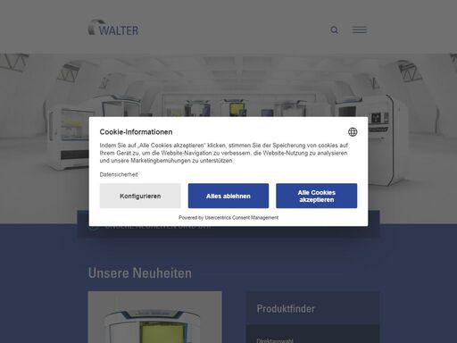 walter maschinenbau gmbh in tübingen. hersteller von werkzeugschleifmaschinen, werkzeugerodiermaschinen, cnc-messmaschinen. werkzeugbearbeitung.
