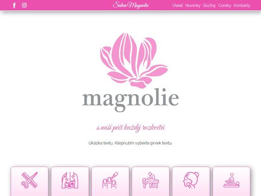 salon krásy v plzni - magnolie liliová - kadeřnictví, pedikúra, manikúra, kosmetika, masáže, fyzioterapie