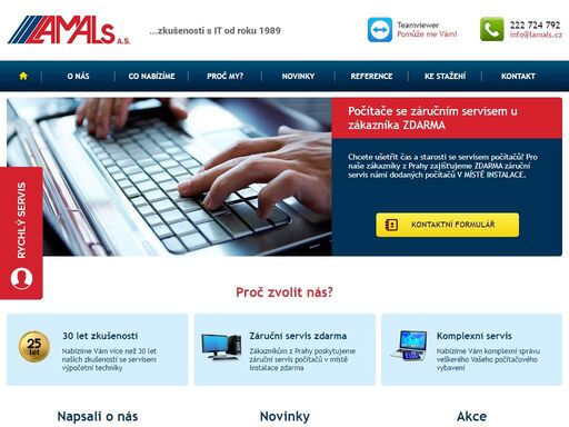 firma lamals nabízí veškeré služby v it. dokážeme zajistit vše, na co si vzpomenete. 