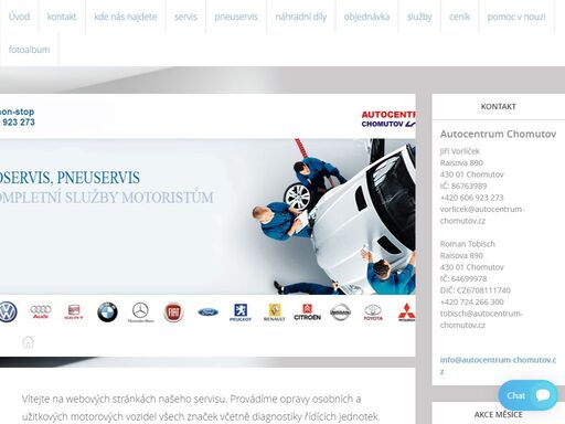 autoservis, pneuservis, opravy osobních a užitkových vozidel, diagnostika řídících jednotek, příprava vozů na stk, likvidace pojistných událostí