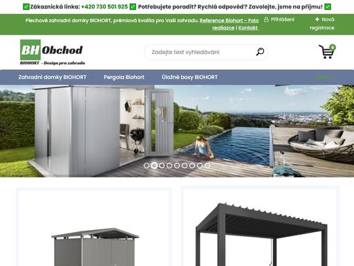 oficiální prodejce prémiového výrobce biohort. zahradní domky, úložné boxy