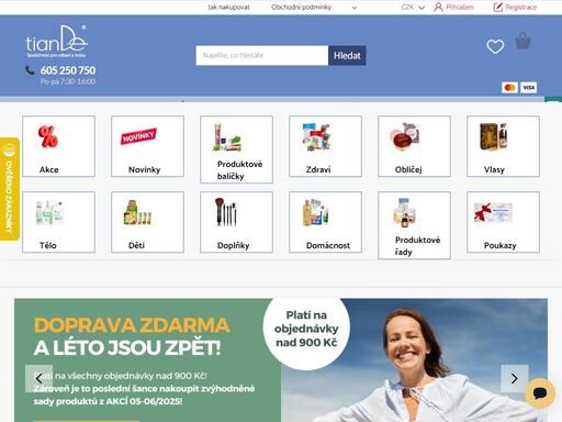 kosmetika tiande a produkty pro zdraví podle receptů čínské medicíny. tiande eshop - 100% přírodní produkty. vše skladem. doprava zdarma. výhodné slevy a dárky!
