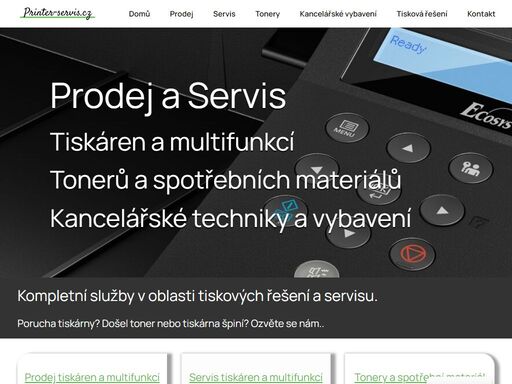 prodej a servis tiskáren a multifunkcí zn. kyocera, brother, hp, canon a dalších.