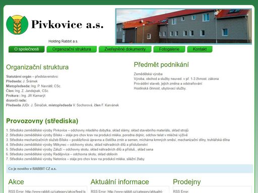 v?tejte na str?nk?ch firmy pivkovice a.s.
