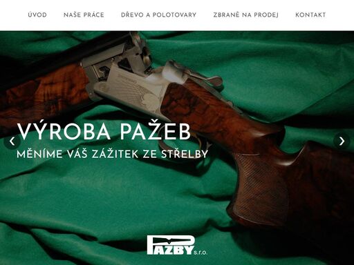 zakázková výroba pažeb pažby s.r.o. rájec-jestřebí. sériová i zakázková výroba, prodej zbraní.