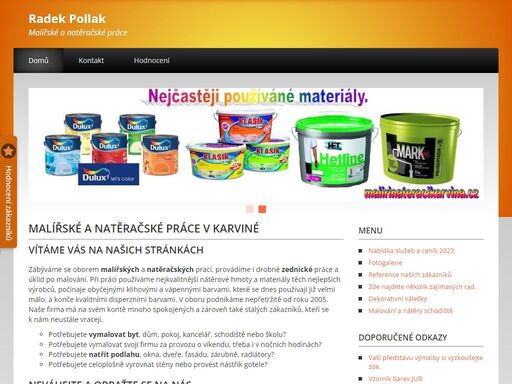 potřebujete vymalovat byt, pokoj, kancelář, schodiště nebo školu? zabýváme se oborem malířských a natěračských prací, provádíme úklid po malování.