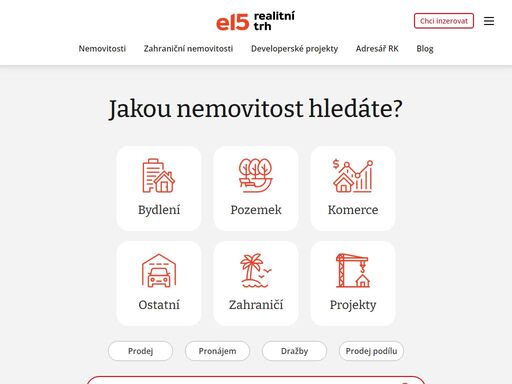 aktuální nabídka nemovitostí a informace z realitního trhu na jednom místě. v inzerci naleznete tisíce nemovitostí k bydlení, komerčnímu využití, rekreaci i pro stavbu z čr i zahraničí. vyberte si z bytů, domů, kanceláří, skladů, novostaveb, pozemků, chat a chalup. nabídka nemovitostí.