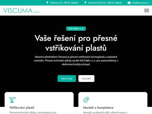 viscuma s.r.o. - přesné vstřikování plastů