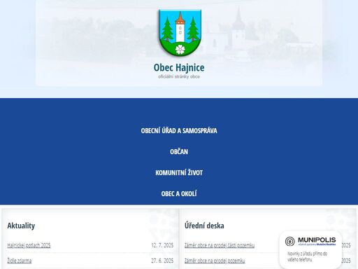 obec hajnice se nachází v okrese trutnov, kraj královéhradecký