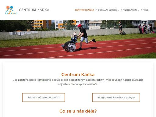 ...je zařízení, které komplexně pečuje o děti s postižením a jejich rodiny - více o všech našich službách najdete v menu vpravo nahoře.