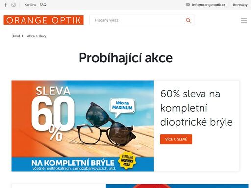 kvalitní dioptrické i sluneční brýle a brýlové čočky nejvyšší kvality za nejlepší ceny. v našich 60 optikách po celé čr nabízíme služby, jako měření zraku, servis a opravu brýlí.