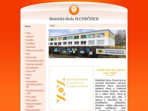 údaje o mš slunečnice v hradci králové spadající pod instituci mateřská škola, speciální základní škola a praktická škola hradec králové.
