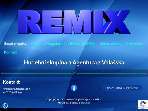 živá hudební skupina remix pocházející z valašska, která hraje na plesích, oslavách nebo svatbách.. hrajeme po celé čr a máme i vlastního dj