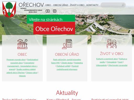 obec ořechov - oficiální stránky obce