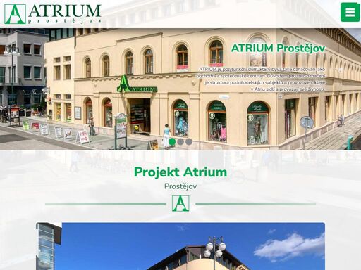 atrium - obchodní a společenské centrum