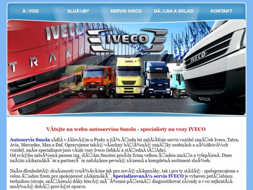autoservis zamä?a?ena1 na znaä?ku iveco - opravy, servis - to je smola servis