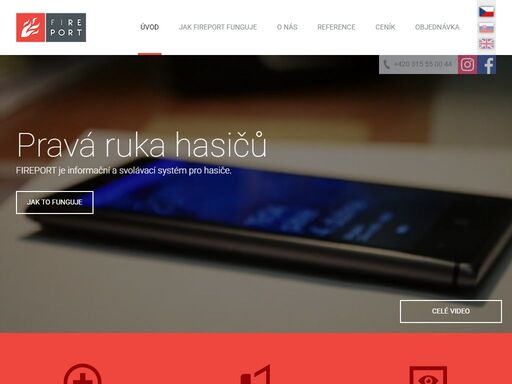 fireport - moderní řešení svolávání hasičů