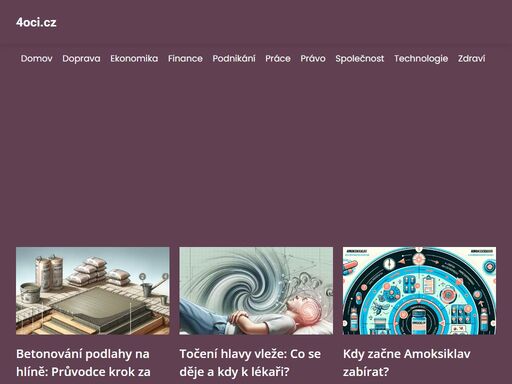 online magazín 4oci.cz přináší zajímavosti ze světa módy, krásy, kultury a životního stylu. inspirujte se u nás!