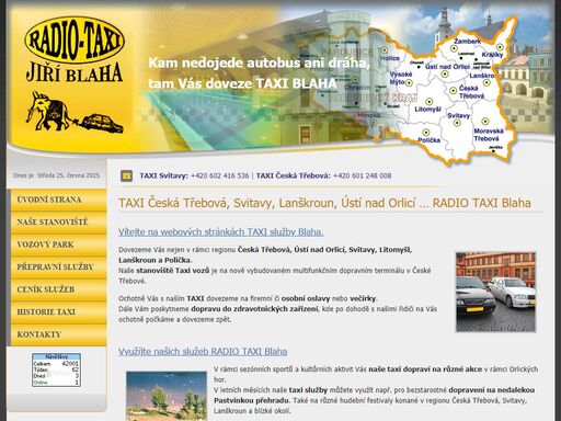 taxi česká třebová, svitavy, lanškroun, ústí nad orlicí - radio taxi blaha