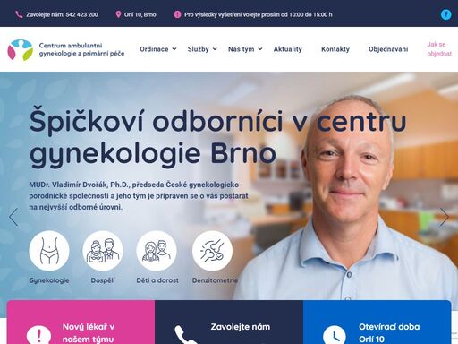 kompletní ambulantní gynekologická péče v brně. naše centrum se kvalitou a rozsahem poskytované péče řadí mezi raritní ambulantní pracoviště na území česka.