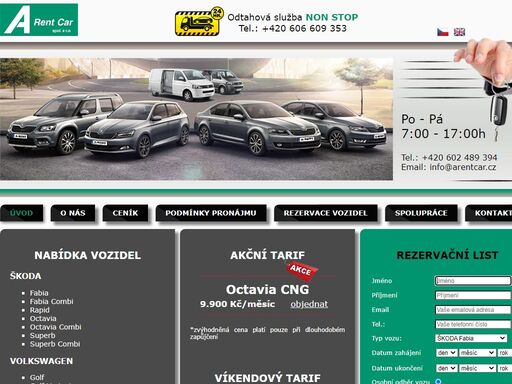 www.arentcar.cz