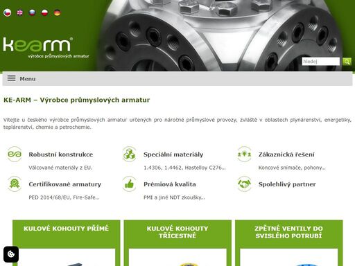 výrobce průmyslových armatur určených pro náročné průmyslové provozy, zvláště v oblastech plynárenství, energetiky, teplárenství, chemie a petrochemie.