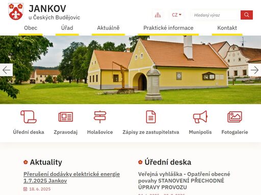 oficiální stránky obce jankov