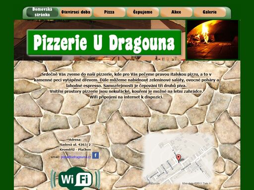 pizza z kamenné pece v kroměříži