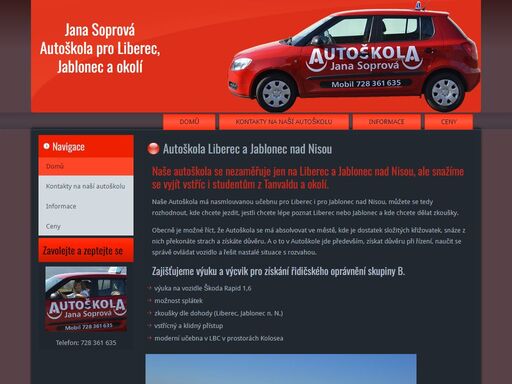 stránky autoškoly pro liberec a jablonec nad nisou
