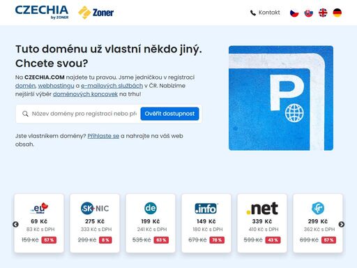 naši doménu mypiknik.cz spravuje registrátor regzone.cz na profesionálním hostingu od czechia.com. využijte jejich služeb stejně jako my a získáte skvělou parkovací stránku, špičkové technologické zázemí, nonstop podporu a mnoho dalších výhod.