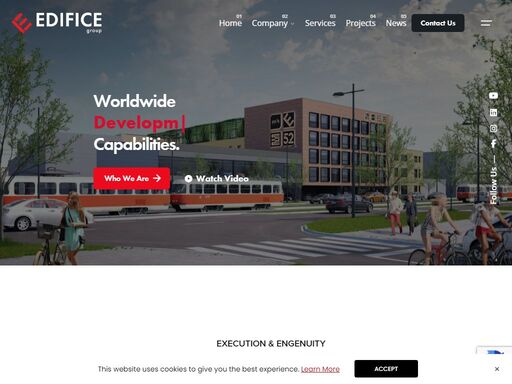 edifice provides investment, development, consulting, and portfolio management services across the czech republic, poland, slovakia, romania and slovenia.