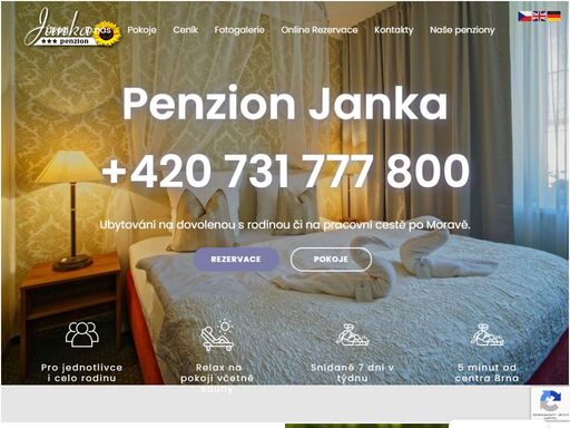 ubytování penzion brno janka | ubytování s wellness v brně. pokoje s vířivkou a saunou, wifi zdarma, snídaně a blízkost centra. užijte si pohodlí!