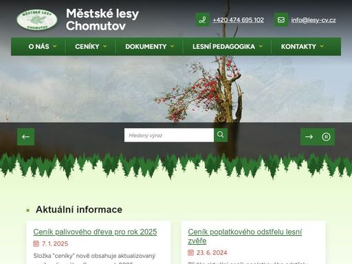 městské lesy chomutov, příspěvková organizace