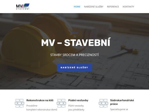 mv stavební s.r.o. - přerov, olomoucký kraj - rekonstrukce, půdní vestavby, sádrokartonářské práce, demolice, odstraňování staveb, malování