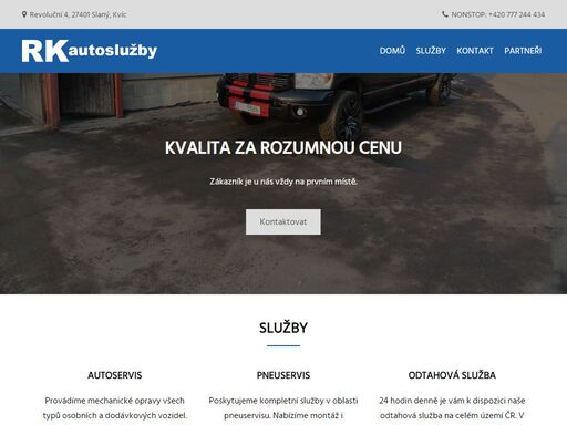 provozujeme autoservis, pneuservis a odtahovou službu. opravujeme všechny typy osobních a dodávkových vozidel. připravujeme na stk. sídlíme ve slaném.