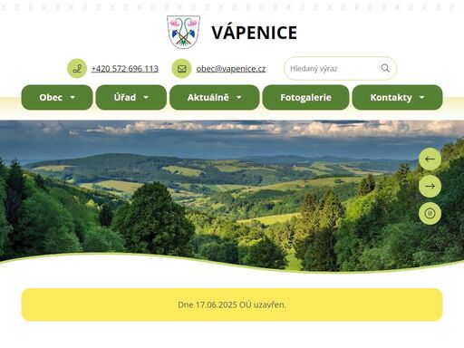 obec vápenice