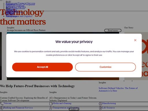 avenga - your information technology partner with more than 20 years of experience in entrepreneurship, leadership, and project delivery.