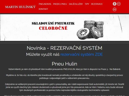 pneuhulin - pneuservis, prodej pneu, skladování, opravy disků
