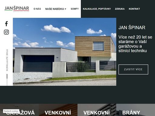jsme rodinná firma a zabýváme se výrobou a montáží garážových vrat, vjezdových bran, předokenních rolet a stínící techniky. firma byla založena již v roce 1999 a od té doby získala tisíce spokojených zákazníků v privátním i průmyslovém sektoru po celé české republice. nabízíme závory, parkovací vjezdové systémy, žaluzie, sítě, rolety, markýzy, zasklívání lodžií, bezpečnostní mříže, clony, garážové pohony.
