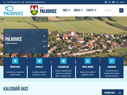 oficiální stránky obce palkovice