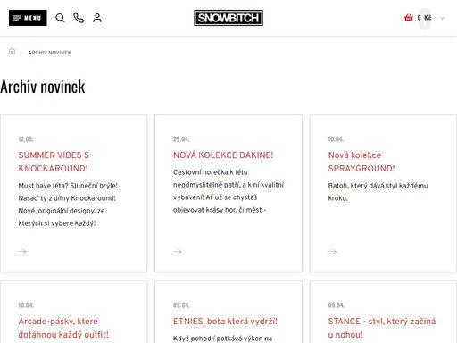 skateshop snowbitch nabízí skate boty, stylové oblečení a doplňky vše skladem! oblečení bench, roxy, boty supra, converse a další parádní zboží.