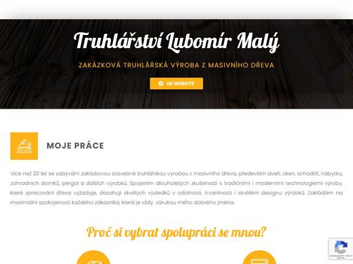 truhlářství lubomír malý více než 20 vyrábí masivního dřeva dveře, kuchyně a vestavěný nábytek do domácností a kanceláří. zakázková výroba na míru.