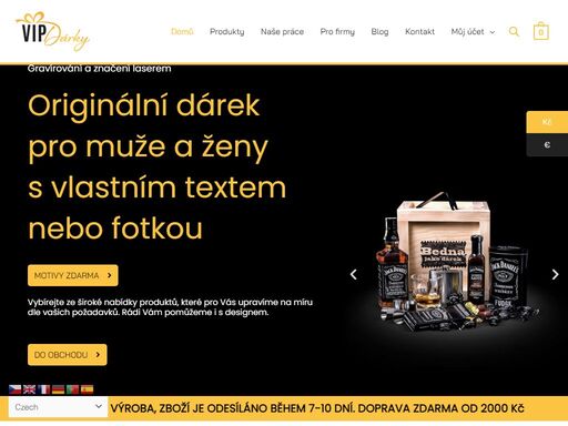 darujte originální dárek s vlastním textem či fotkou. vybírejte ze široké nabídky produktů, které pro vás upravíme na míru dle vašich požadavků. dodání do 2 dnů
